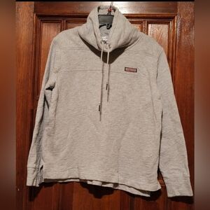 Vineyard Vines Slub Funel Neck Shep Shirt- Women's Medium